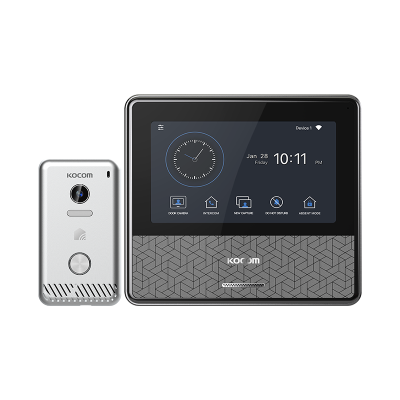 วีดีโอดอร์โฟน Video Door Phone ขอนแก่น | ระบบสมาร์ทโฮม IP รุ่น KC-S81MIP + KCV-S701IP2W จาก KOCOM